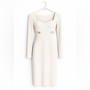 A&F Ribbed Cutout Sweater Dress XXS Petite NWT